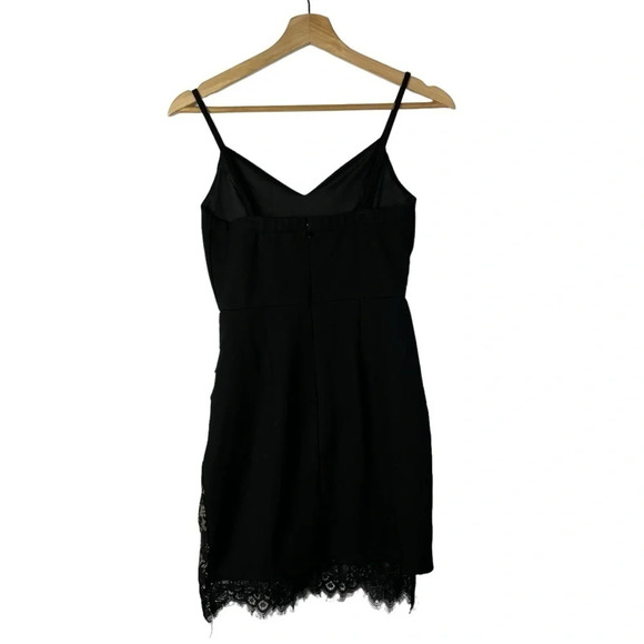 Lush Black Balhi Lace Bodycon Mini Dress XS - Picture 4 of 6